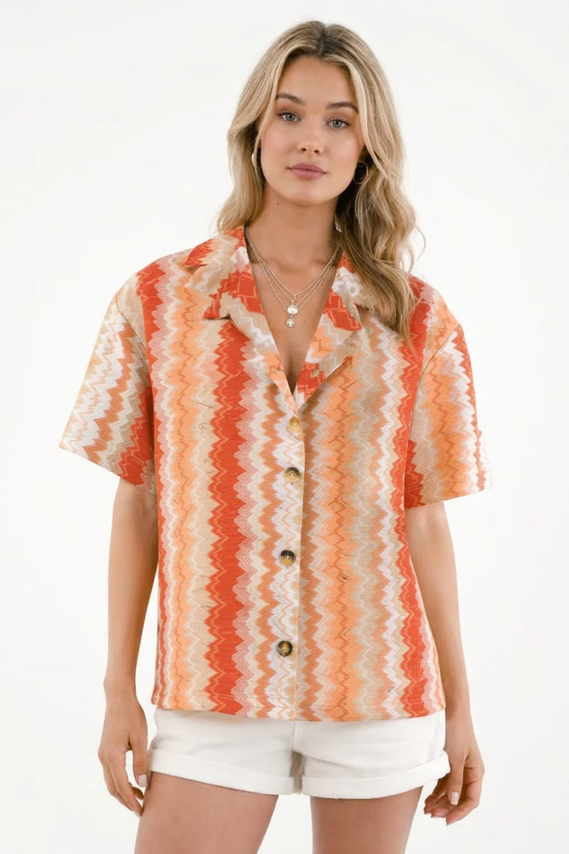 CAMISA TIPO BOWLING ESTAMPADA