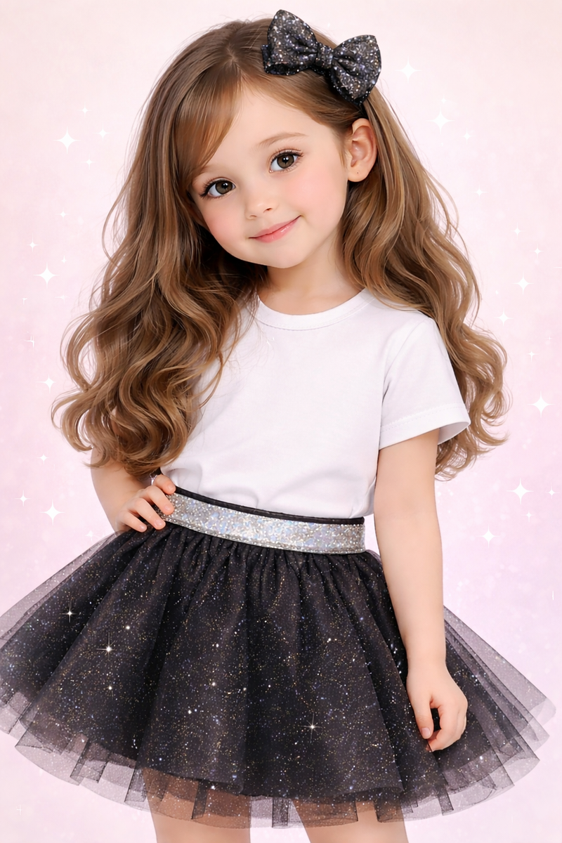FALDA NEGRA BAILARINA PARA NINA