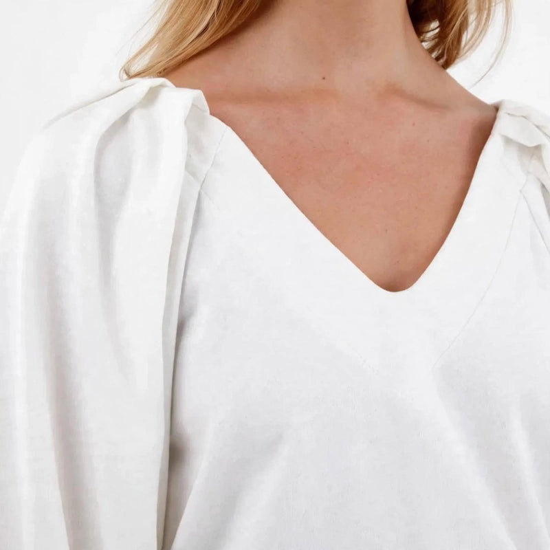 SUDADERA BLANCO CRUDO CASUAL