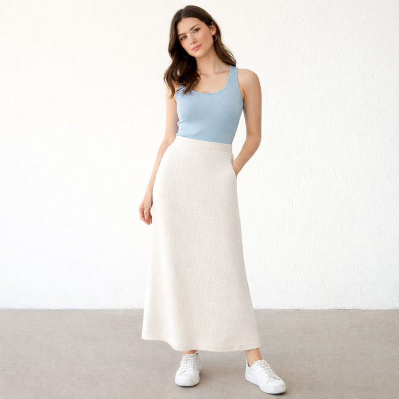 FALDA BLANCA TROPICAL