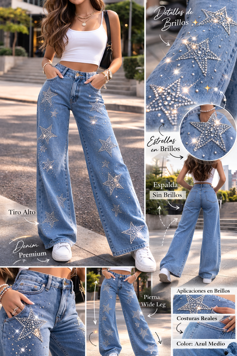 JEAN COLOMBIANO MODA BRILLOS