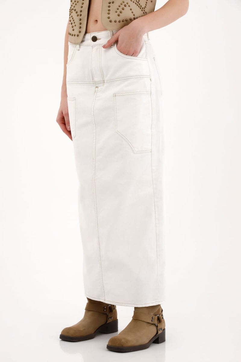 FALDAS JEAN BLANCA