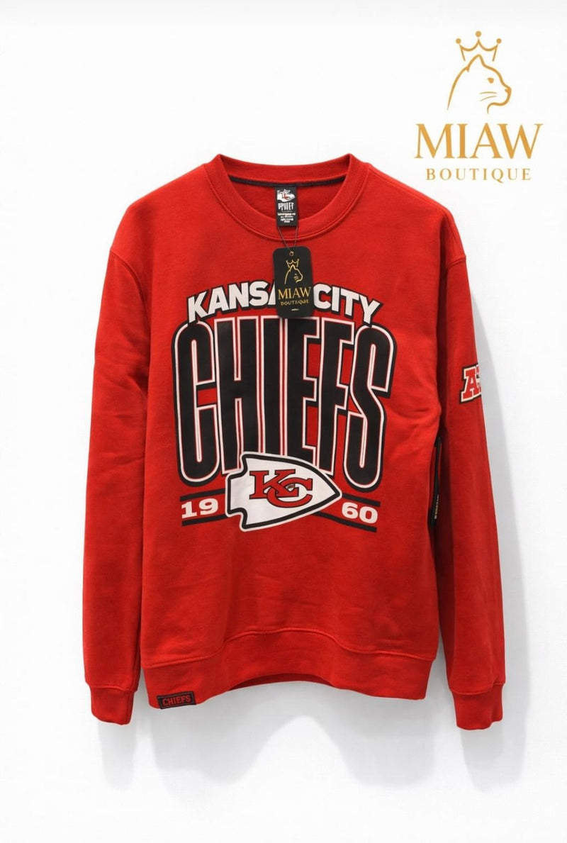 Buzo Kansas City Chiefs Rojo Hombre | Sweatshirt Deportivo Cuello Redondo