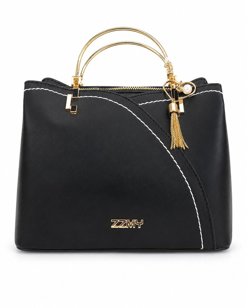Bolso Elegance Noir ZZMY | Bolso de Mano Negro Premium para Mujer
