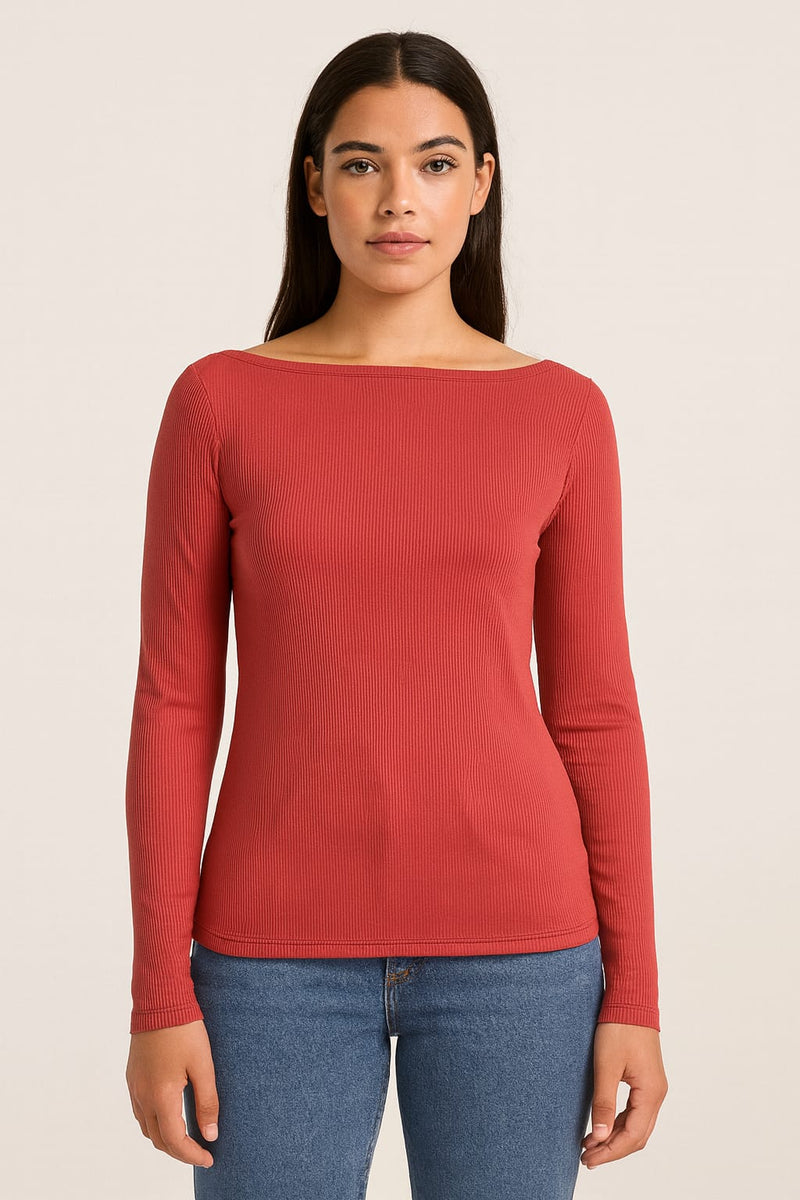 BLUSA ROJO BRICK