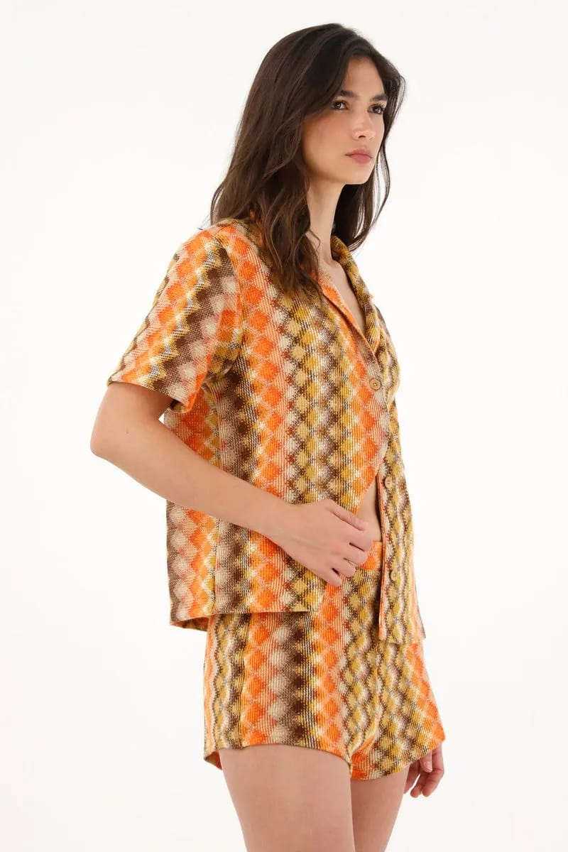 CONJUNTO  TIPO BOWLING AMARILLA/MOSTAZA